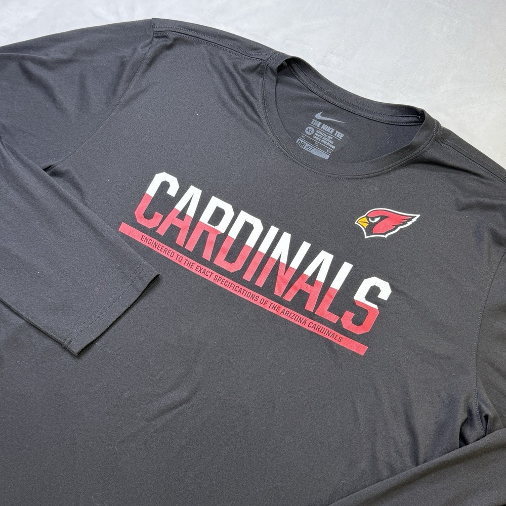 Nike Arizona Cardinals Dri Fit Long Sleeve‎ Shirt Mens XL NFL